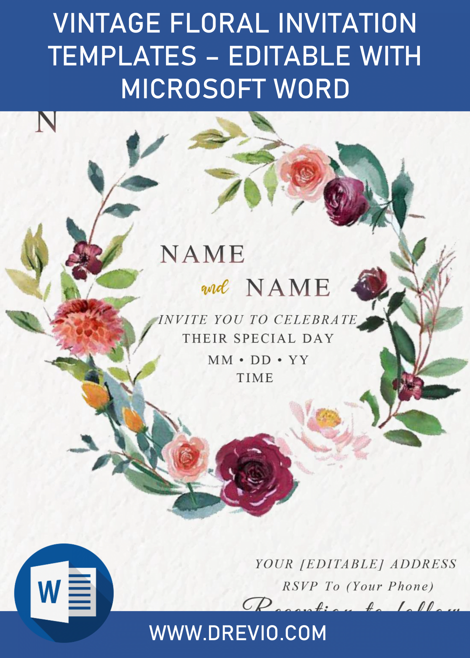 Vintage Floral G Cover