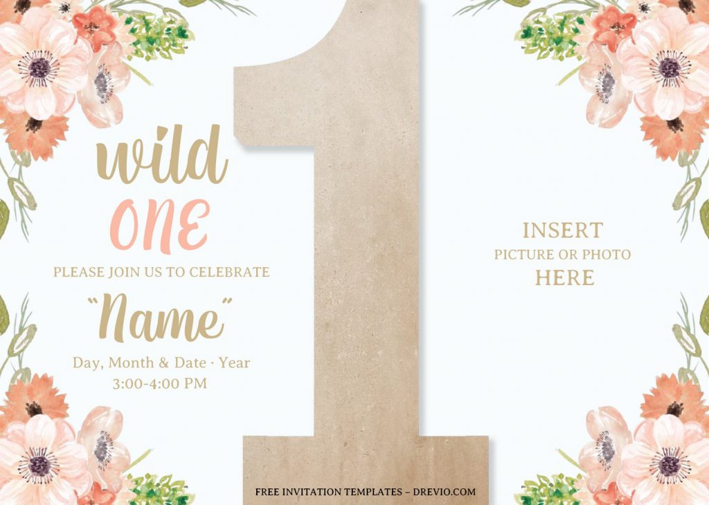 Free Wild One Baby Shower Invitation Templates For Word and has 