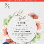 Free Vintage Floral Wedding Invitation Templates For Word