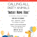 Free Cute Party Animals Birthday Invitation Templates For Word