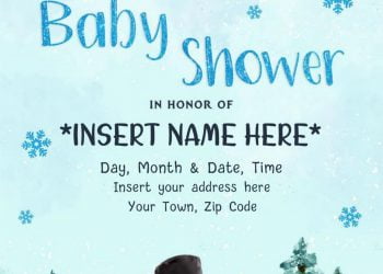 Free Winter Baby Shower Invitation Templates For Word