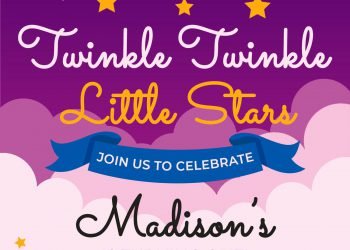 10+ Cute Twinkle Twinkle Little Stars Birthday Invitation Templates For Boys And Girls