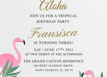 7+ Summer Inspired Birthday Invitation Templates For Your Kid's Tropical Birthday Party