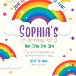 9+ Colorful Rainbow Invitation Card Templates For Your Delightful Birthday Party