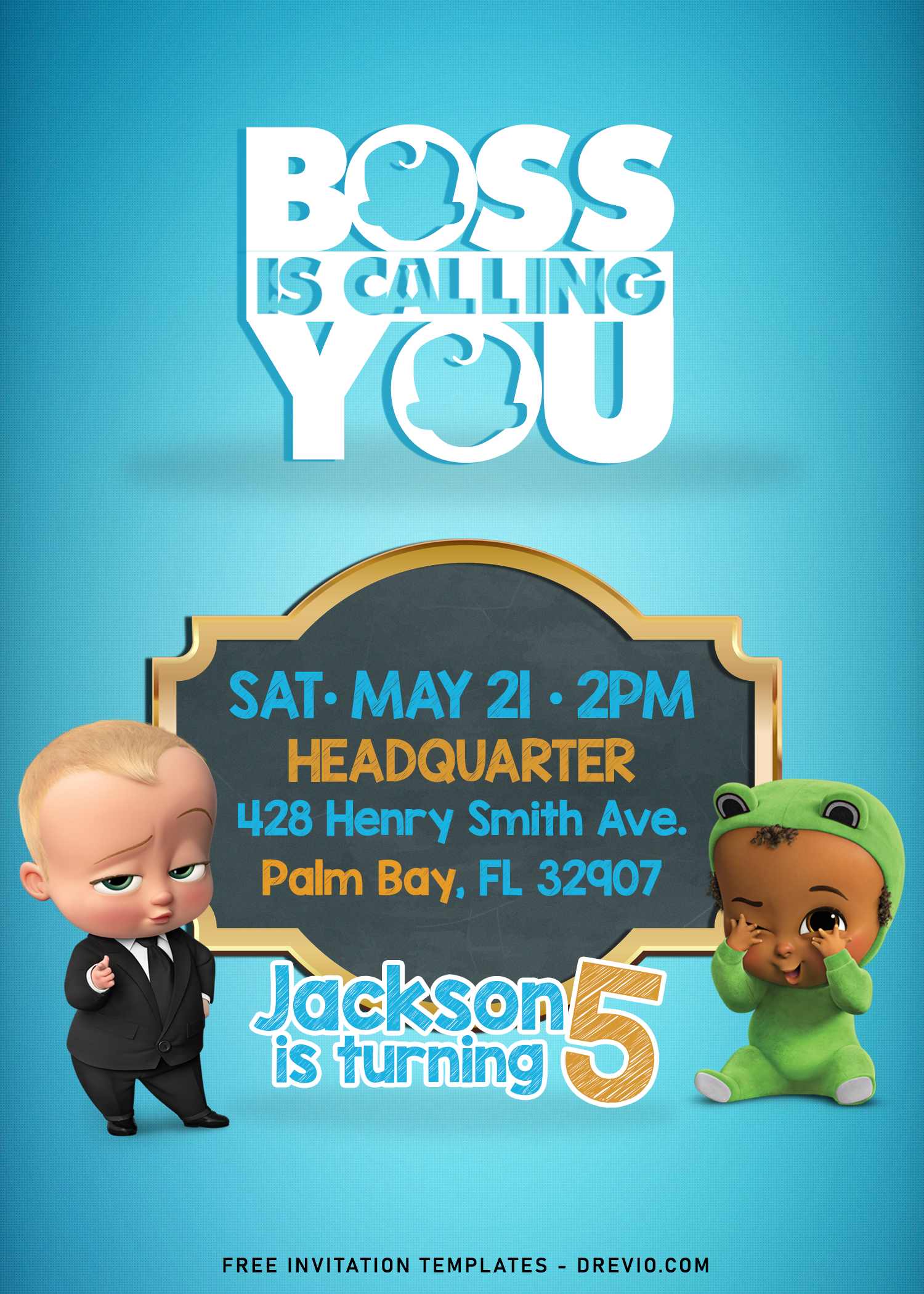 10+ Boss Baby Birthday Invitation Templates