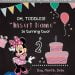 Free Minnie Mouse Chalkboard Birthday Invitation Templates For Word