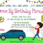 7+ Drive By Birthday Parade Birthday Invitation Templates
