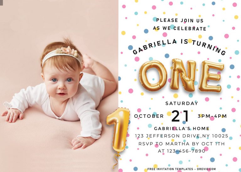 7+ Stunning Gold Balloons Birthday Invitation Templates