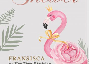 7+ Watercolor Flamingo And Rose Gold Birthday Invitation Templates
