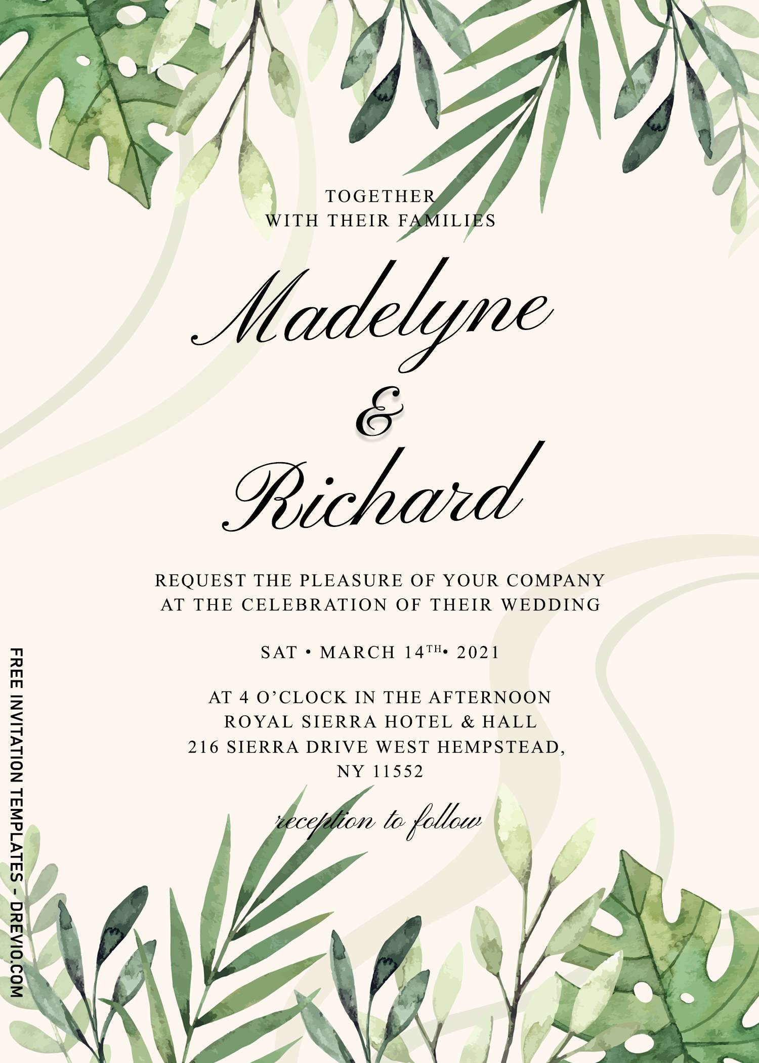 8+ Aesthetic Greenery Wedding Invitation Templates