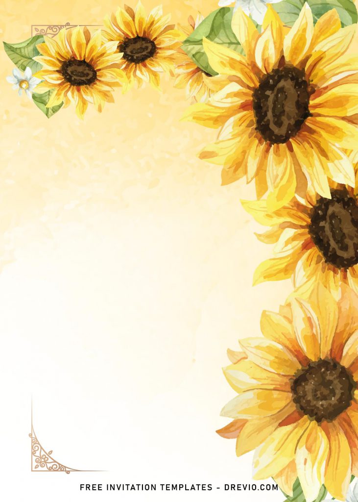 8 Aesthetic Sunflower Wedding Invitation Templates For Your Special Day