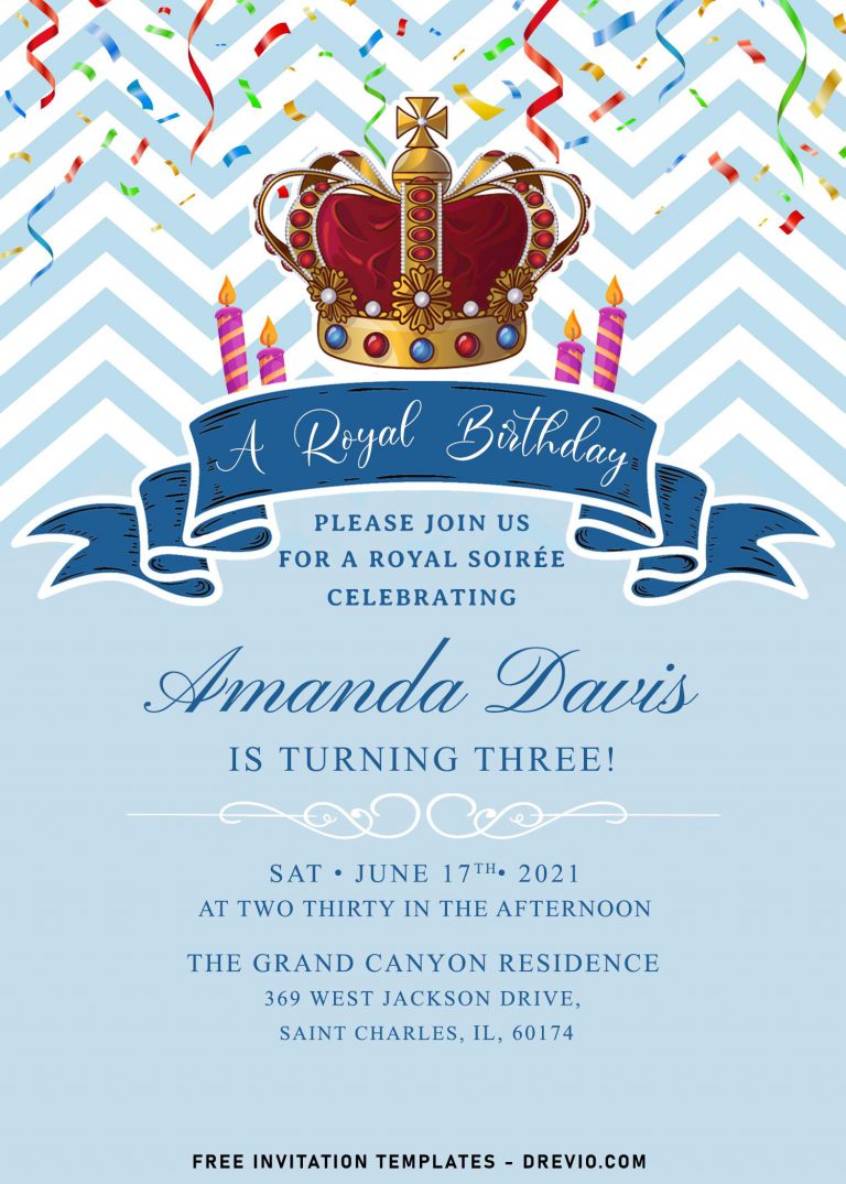 8+ Royal Birthday Invitation Templates For Your Kids Upcoming Birthday Party