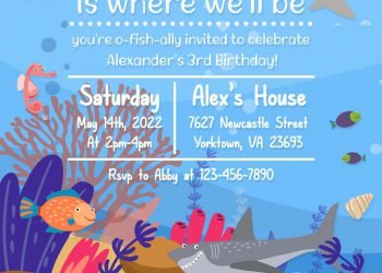 9+ Creative And Cute Under The Sea Themed Birthday Invitation Templates