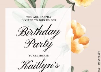 11+ Aesthetic Spring Floral Birthday Invitation Templates