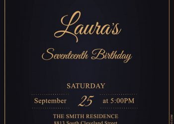 11+ Stunning Luxury Gold Birthday Invitation Templates