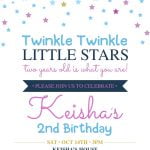 7+ Twinkle Twinkle Little Stars Birthday Invitation Templates For Any Ages