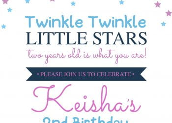 7+ Twinkle Twinkle Little Stars Birthday Invitation Templates For Any Ages