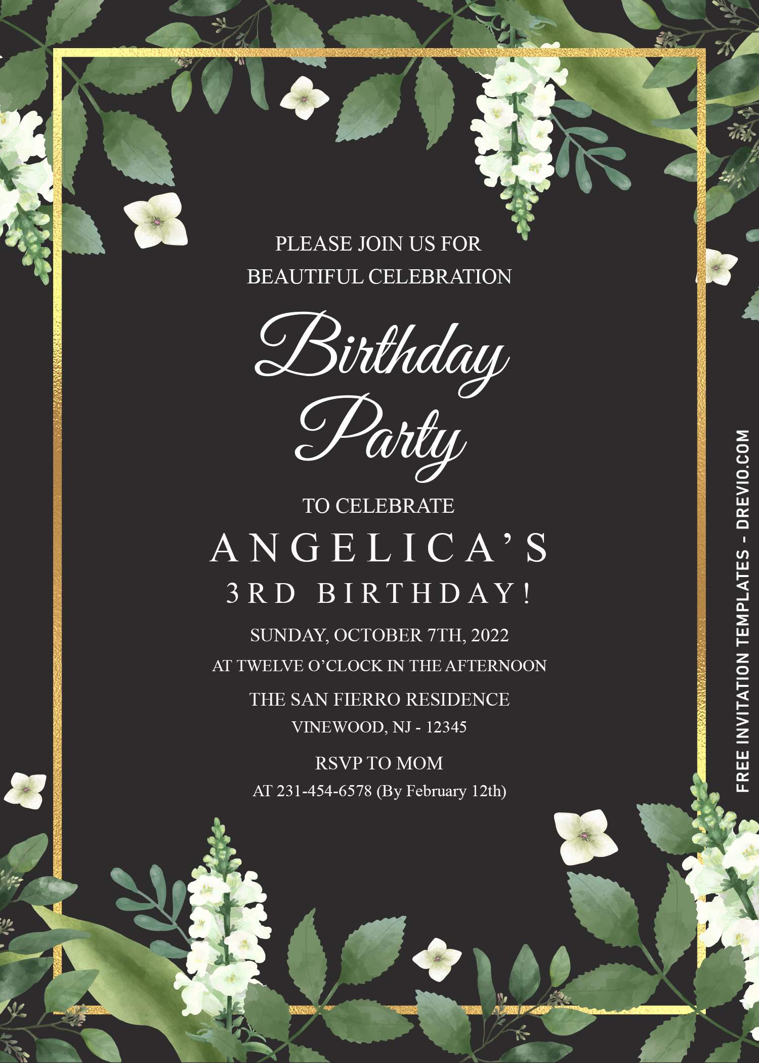 9+ Modern Greenery Eucalyptus Birthday Invitation Templates