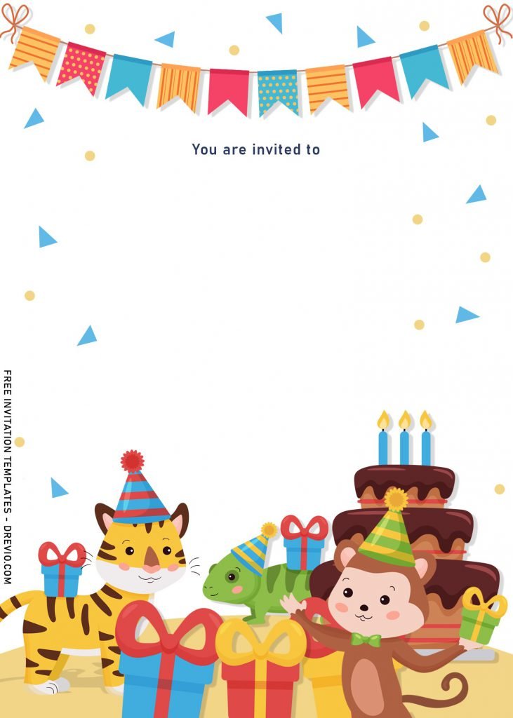 8+ Cute Woodland Animals Birthday Invitation Templates and has Baby Tiger