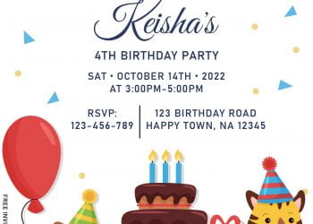 8+ Cute Woodland Animals Birthday Invitation Templates