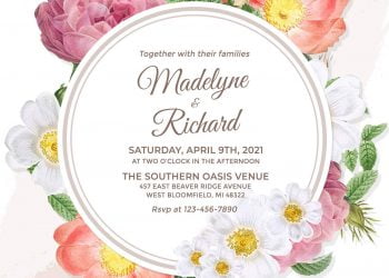 10+ Bloomy Spring Floral Birthday Invitation Templates
