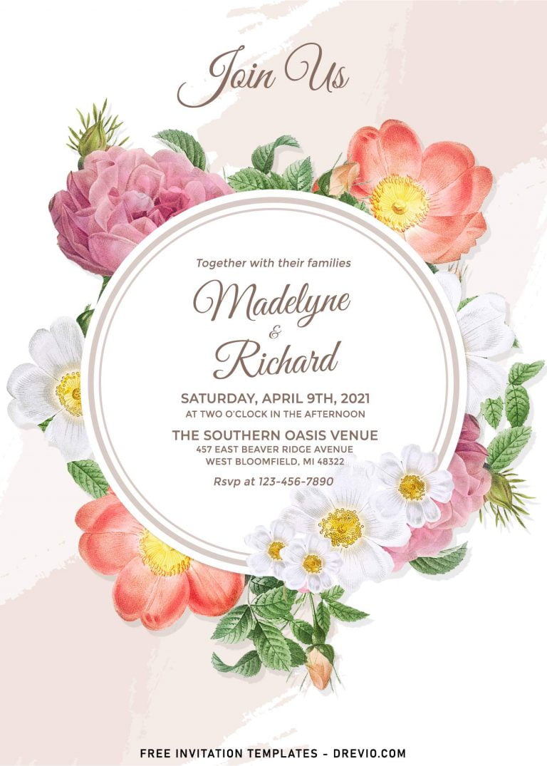 10+ Bloomy Spring Floral Birthday Invitation Templates