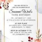 11+ Vintage Hand Drawn Floral Birthday Invitation Templates