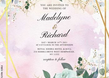 11+ Greenery Boho Wedding Invitation Templates
