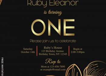 8+ Elegant Gold Wedding Invitation Templates