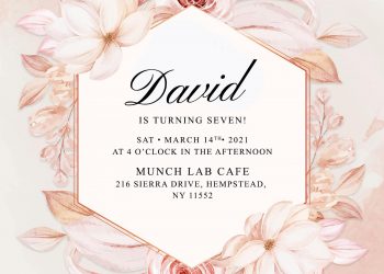 7+ Soft Pink Floral Birthday Invitation Templates