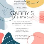 8+ Beautiful Abstract Shapes Birthday Invitation Templates