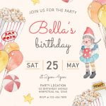 8+ Cute Amusement Park Themed Kids Birthday Invitation Templates