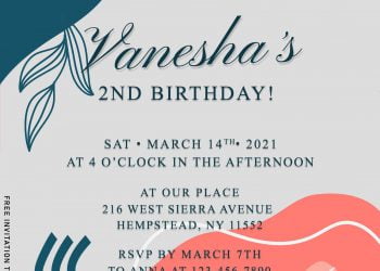 9+ Creative Memphis Style Birthday Invitation Templates For Your Kids' Birthday Party
