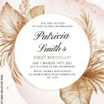 9+ Gorgeous Boho Pampas Grass Birthday Invitation Templates
