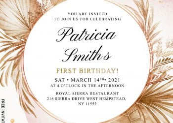 9+ Gorgeous Pampas Grass Birthday Invitation Templates
