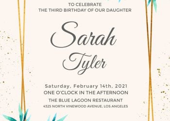 9+ Floral Geometric Birthday Invitation Templates