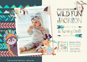 11+ Personalized Boho Woodland Birthday Invitation Template For Kids Of Any Ages