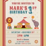 7+ Cute And Fun Circus Themed Birthday Invitation Templates