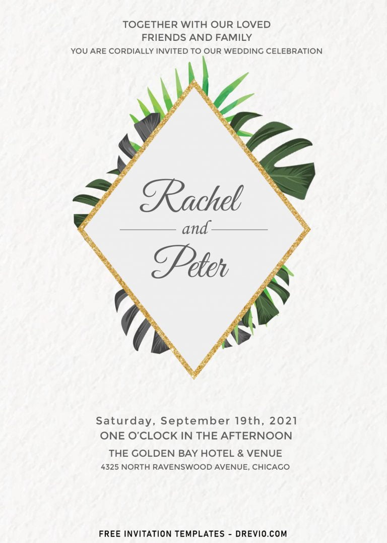 7+ Elegant Greenery Wedding Invitation Templates