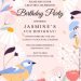8+ Flat Floral Birthday Invitation Templates