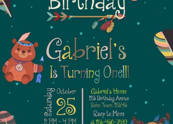 7+ Woodland Birthday Invitation Templates For Your Little Animal Lover Birthday