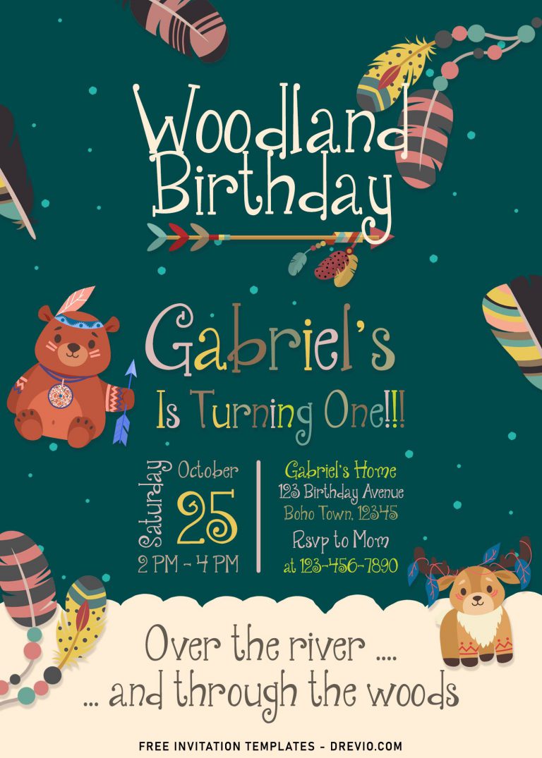 7+ Woodland Birthday Invitation Templates For Your Little Animal Lover Birthday