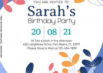 8+ Garden Inspired Birthday Invitation Templates To Bloom This Autumn