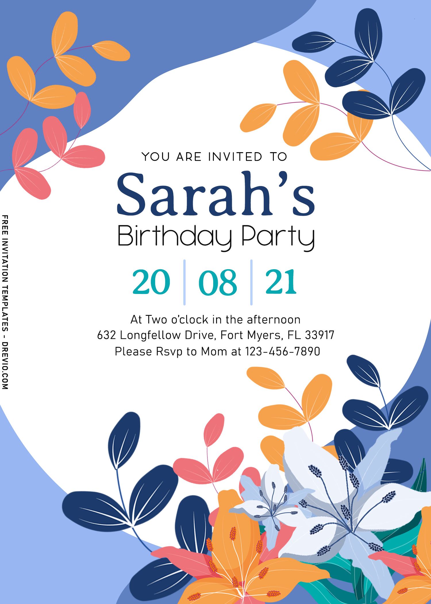 8+ Garden Inspired Birthday Invitation Templates To Bloom This Autumn