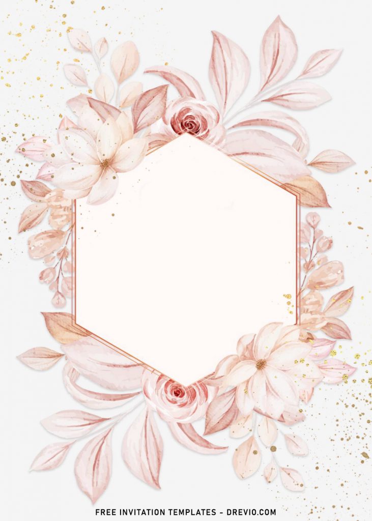 8+ Modern Floral Wedding Invitation Templates and has watercolor flowers