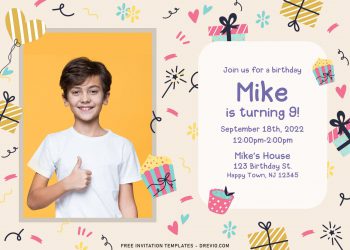 10+ Cute Kids Hand Drawn Birthday Invitation Templates