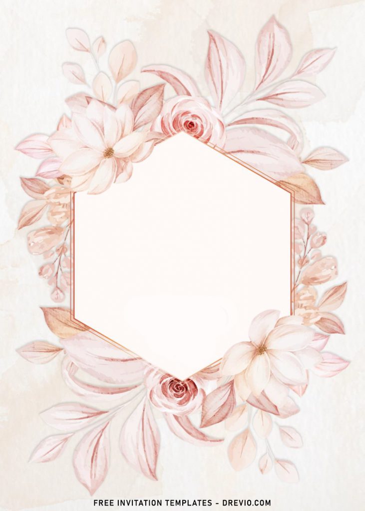 8+ Modern Floral Wedding Invitation Templates and has beautiful peonies