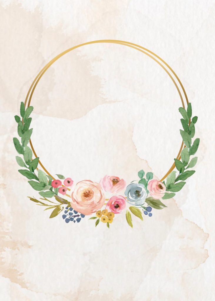 8+ Stunning Floral And Gold Wedding Invitation Templates with rustic background