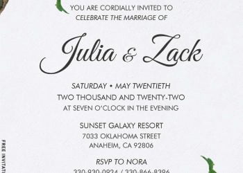 8+ Gorgeous Garden Themed Wedding Invitation Templates