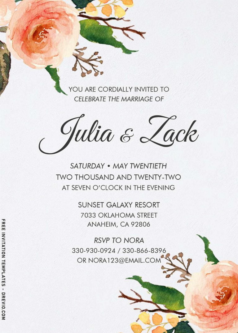 8+ Gorgeous Garden Themed Wedding Invitation Templates